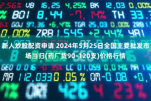 新人炒股配资申请 2024年5月25日全国主要批发市场当归(药厂货90-120支)价格行情