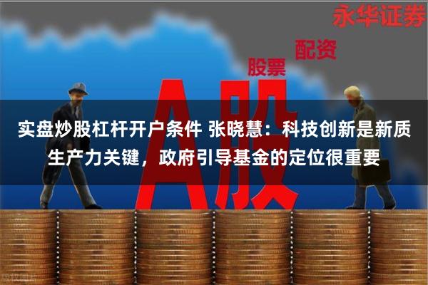 实盘炒股杠杆开户条件 张晓慧：科技创新是新质生产力关键，政府引导基金的定位很重要